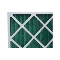 Filtre à air plissé en papier pour système CVC, pré-filtre primaire en fibre synthétique verte, élément filtrant anti-poussière pour climatisation