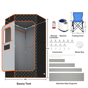 Sauna <span class=keywords><strong>de</strong></span> Vapor Eléctrica Moderna Personalizada, Fácil <span class=keywords><strong>de</strong></span> Usar, para una Persona, Gran Espacio, Spa en Casa, Sauna Portátil Tipo Carpa para Apartamento o Villa - Product Image 5