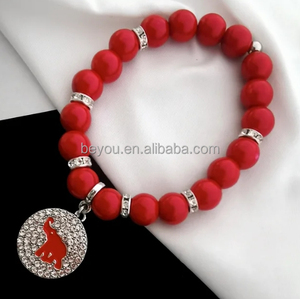 <span class=keywords><strong>Club</strong></span> Red Girl Palma Alfabeto griego Amistad Pulsera - Product Image 3