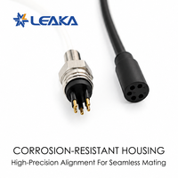 Connecteurs sous-marins compatibles SubConn, paire de connecteurs micro MCIL5F+MCBH5M mâle-femelle, plaqués or, en acier inoxydable, pour la mer profonde