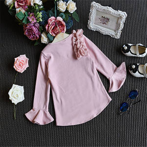 Produits innovants à vendre : Ensemble mignon pour filles, manteau court à fleurs et jupe, haut rose à manches longues avec jupe intégrée - Product Image 2