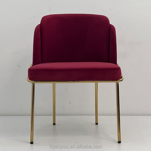 Chaises de salle à manger confortables rose rouge de haute qualité à bas prix