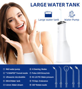 Uso domestico pulizia dei denti Cordless Mini pulitore elettrico potenza aria Flossers Wireless potente irrigatore dentale orale acqua <span class=keywords><strong>Flosser</strong></span> - Product Image 2