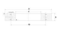 CRBH Crossed Roller Bearing P2 P4 Accuracy Low Friction Slewing Ring Bearing For Industrial Robotic Arm