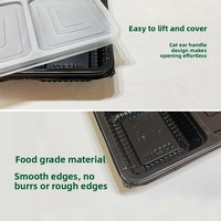 Boîte à lunch jetable de micro-onde biodégradable de la catégorie comestible pp Eco pour le restaurant de partie d'école à la maison