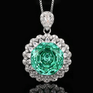 Vintage Eco-friendly Copper Fancy Jewelry <b>Set</b> 14-10mm Paraiba Green Cubic Zirconia Pendant Earrings <b>Ring</b> <b>Set</b> for <b>Women</b> - Product Image 4