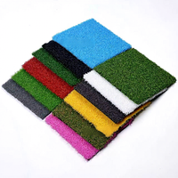 Gazon artificiel multicolore pour terrains de sport extérieurs, terrains de gateball, greens de putting - Vente en gros de fibres PPPE purement ondulées