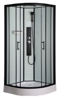 Ajustement rapide facile cliquez système d'assemblage carré moderne salle de douche 90x90x210cm cabine de douche en verre cabine de douche