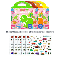 Impression professionnelle personnalisée de livres autocollants réutilisables pour enfants avec reliure spirale, papier offset et papier d'art, couleurs CMYK pour enfants