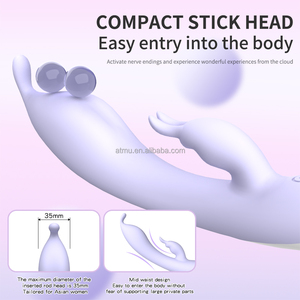 USB ricaricabile G-Spot coniglio vibratore <span class=keywords><strong>donna</strong></span> <span class=keywords><strong>gonfiabile</strong></span> vibratore vaginale USB alimentato da donne che si masturbano Dildo - Product Image 3