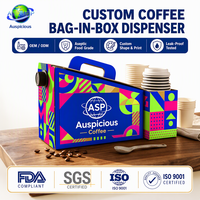 Sac Bag-in-Box Aseptique Personnalisé avec Logo Imprimé 1L 2L 3L 5L 10L pour Café, Boissons, Vin – Distributeur Jetable pour Café à Emporter