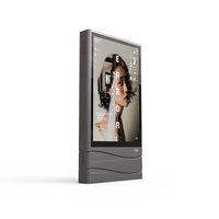 Pantalla LCD Publicitaria de Doble Cara de Alto Brillo para Exteriores, Reproductor de Video Multimedia con Sistema Operativo Android para Promoción Comercial en la Calle
