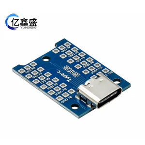 Type C Test <b>Socket</b> 24Pin PCB Board <b>With</b> <b>USB</b> Connector For Testing - Product Image 2