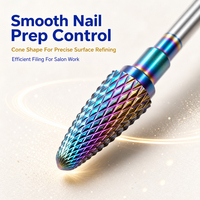 Foret à ongles en carbure de 3/32 po, moyen - M |   Tungstène, professionnel, fournitures pour ongles en acrylique, lime à cuticules, manucure pédicure