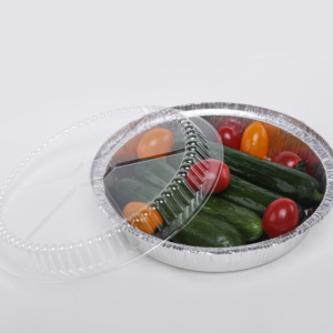 Barquette jetable en <span class=keywords><strong>aluminium</strong></span> argenté, résistante au four, de qualité alimentaire, <span class=keywords><strong>pour</strong></span> plats à emporter, aliments surgelés et repas prêts à consommer - Product Image 1