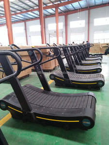 <span class=keywords><strong>Caminadora</strong></span> Curva Comercial Autoalimentada con Pantalla Digital, Peso Máximo del Usuario 180 kg, Máquina de Correr Manual Profesional para Gimnasio - Product Image 1