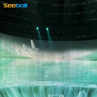 Écran holographique 3D en maille de gaze Seeball de 3 m/5 m de large, écran à 360 degrés, assemblable, pour l'art numérique immersif holographique