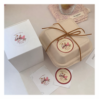 Autocollants d'Anniversaire Personnalisés Vintage Mignons pour Fête, Étiquettes Cadeaux Imperméables pour Emballage et Décoration