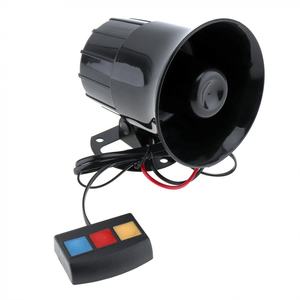 3โทน PA ระบบ110db ดังฮอร์นไซเรนปลุกสำหรับรถเรือรถจักรยานยนต์รถบรรทุกสีดำ12โวลต์ DC 4A - Product Image 4