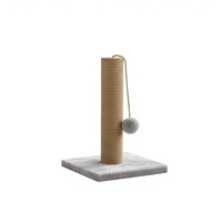 Arbre à chat Amistar Classic en bois de haute qualité, griffoir durable et écologique, 45 cm, 1 niveau, montage facile, pour salon, carton, chats