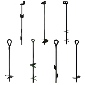 48-inch thép xoắn đất Neo với 12mm Đường kính que Đôi 20cm W <span class=keywords><strong>Helix</strong></span> Auger Trái Đất bài mạ kẽm kết thúc - Product Image 1