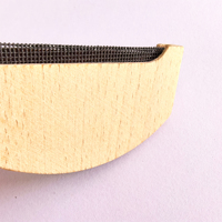 Peigne à laine en bois écologique avec brosse en microfibre pour l'élimination des peluches du cachemire et de la laine, outil de nettoyage domestique portatif