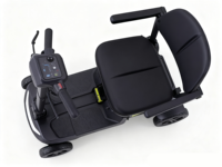Scooter électrique pliable à 4 roues pour personnes âgées et handicapées, batterie au lithium de qualité médicale, commande par télécommande/application, autonomie de 25 à 30 km