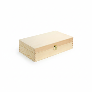 1pc <b>Pine</b> Wood Luxury Packaging Box 350x190H90mm for 2 Bottles of 750ml Oil or Wine Handcrafted Timber Gift Box - Product Image 2