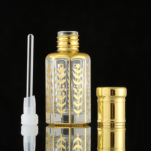 Tola-botella de vidrio para aceite esencial, vidrio decorativo Arábigo, 3ml, 6ml, 12m - Product Image 4