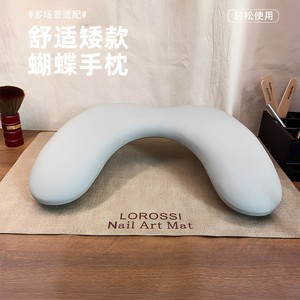 หมอนรองมือทำเล็บหนัง PU รูปตัว U ที่วางแขนแบบถอดได้ รองรับข้อมือตามหลักสรีรศาสตร์ สำหรับร้านทำเล็บและใช้ในบ้าน - Product Image 4