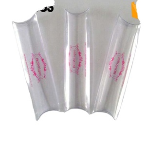 Custom logo design clear pillow box for hair extension or wig