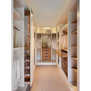 Kunden spezifische Schranks ysteme moderne Kleider schränke Set Schlafzimmer möbel Organizer Kleider schrank begehbarer Kleider schrank