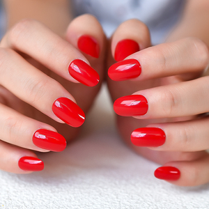 <span class=keywords><strong>Ongles</strong></span> pressés, style rond moyen, simples, en acrylique, <span class=keywords><strong>pour</strong></span> manucure DIY, salon, <span class=keywords><strong>mariage</strong></span>, rendez-vous galant - Product Image 2