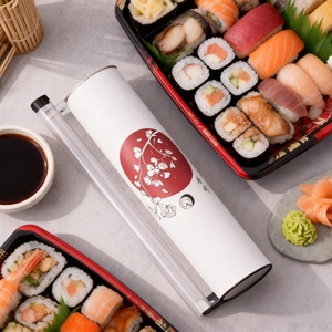 กล่องใส่ซูชิแบบเปิดได้ ทำจากกระดาษคราฟท์ ย่อยสลายได้ เป็นมิตรกับสิ่งแวดล้อม เกรดอาหาร สะดวกต่อการรับประทานและบรรจุภัณฑ์ที่ใช้งานง่าย - Product Image 1