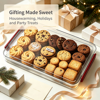 Boîtes de rangement transparentes pour biscuits et bonbons, empilables, avec couvercles, pour réfrigérateur et cuisine