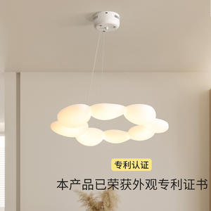 New Cream-Style LED Ceiling Lamp Designer Crystal Body with Stainless Steel Base for Bedroom Dining Living <b>Room</b> <b>AC</b> Powered - Product Image 3