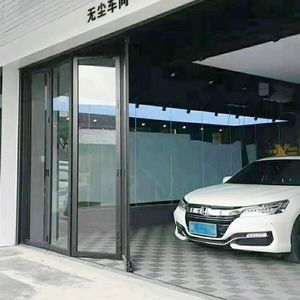 Nouveau système <span class=keywords><strong>de</strong></span> portes coulissantes en verre pour portes pliantes à usage intensif, peu encombrant et résistant aux ouragans, adapté aux garages - Product Image 2