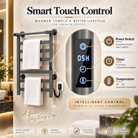 Sèche-serviettes électrique intelligent en acier inoxydable et fibre de carbone, mural, pour hôtel, salle de bain, vente en gros, OEM, ODM