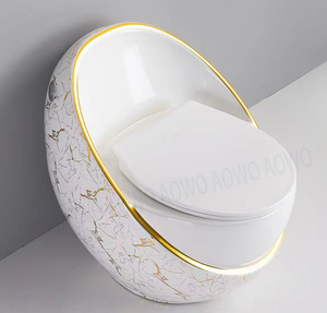 Porte-papier hygiénique skibidi forme d'oeuf unique nouvelle salle de bain sanitaire rond s piège toilette commode en céramique wc cuvette de toilette - Product Image 2