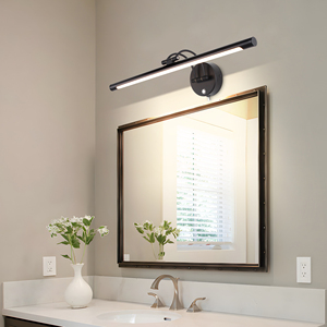 COMBO Modern Black Aluminum Wall Lamp LED <b>Bathroom</b> Vanity <b>Light</b> 3500K Warm White Wall Mounted <b>Mirror</b> <b>Light</b> Fixture - Product Image 5