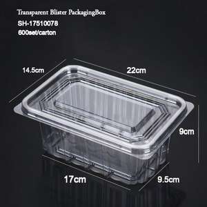 Boîtes à biscuits en plastique PET <span class=keywords><strong>de</strong></span> qualité alimentaire personnalisées, contenants d'emballage transparents rectangulaires <span class=keywords><strong>pour</strong></span> logo et taille personnalisés - Product Image 1