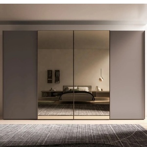 <span class=keywords><strong>Armadio</strong></span> moderno e minimalista con specchietti a figura intera in tinta unita opaca porta dell'<span class=keywords><strong>armadio</strong></span> con porta scorrevole a <span class=keywords><strong>specchio</strong></span> per camera da letto - Product Image 3