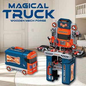 2025 garçons nouveau Portable <span class=keywords><strong>perceuse</strong></span> électrique réparation outil Table <span class=keywords><strong>jouet</strong></span> 2-en-1 outil camion coupe électrique tournevis outil Table <span class=keywords><strong>jouet</strong></span> - Product Image 4