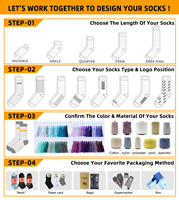 Chaussettes de sport pour hommes avec logo personnalisé, mi-mollet, respirantes, en tricot, pour la course à pied, antibactériennes, en coton, pour les sports de plein air