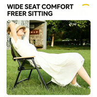 Vente en gros de chaises pliantes multifonctions modernes en acier carbone léger et tissu Oxford 600D pour la plage, les pique-niques et le camping en plein air