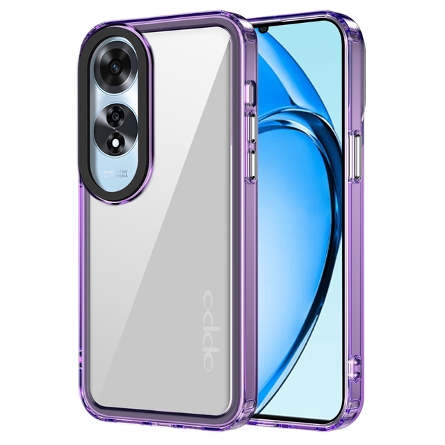 Transparent Acrylic PC TPU Shockproof Protective Mobile Phone Case for OPPO A60 4G Reno 11F A79 A59 A38 A55