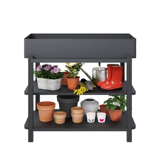 <span class=keywords><strong>Jardinière</strong></span> surélevée <span class=keywords><strong>avec</strong></span> treillis, potager surélevé sur pieds, jardinières extérieures pour patio, légumes et herbes aromatiques - Product Image 4