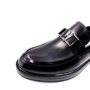 Dreamy Stark New Stylish Round Head <b>Platform</b> Loafers Men's Italian Official Black Shoes Slip-on Cow Leather Men Dress Shoes - Product Image 4