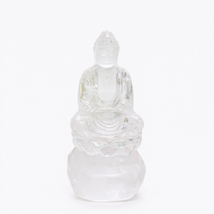 Estatua de Buda en Cuarzo Transparente, un Símbolo Atemporal de Paz, Energía Curativa y Serenidad Espiritual para el Hogar y la Oficina - Product Image 2