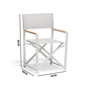 <span class=keywords><strong>Chaise</strong></span> imperméable de directeur de jardin extérieur confortable de tube en aluminium de loisirs abordables de vente chaude modernes - Product Image 3